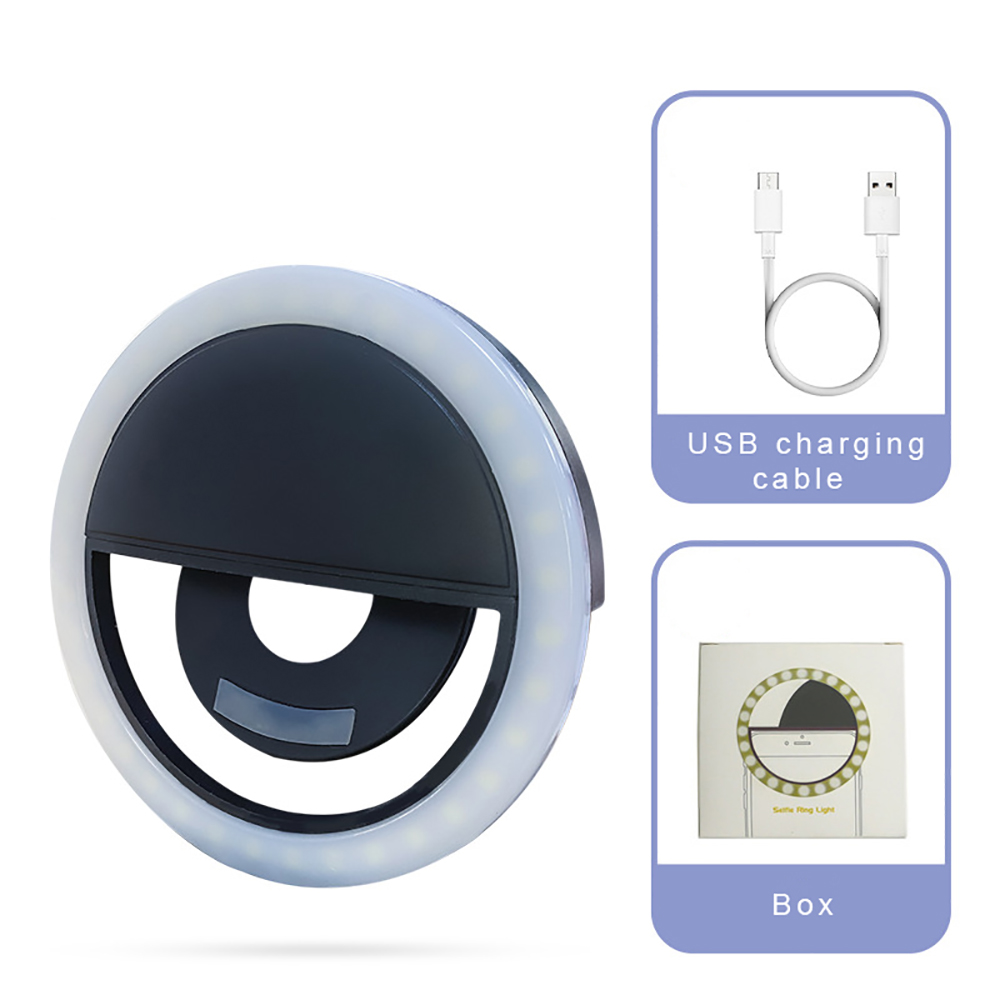 Phone Selfie LED Ring Fill Light Recharging 2