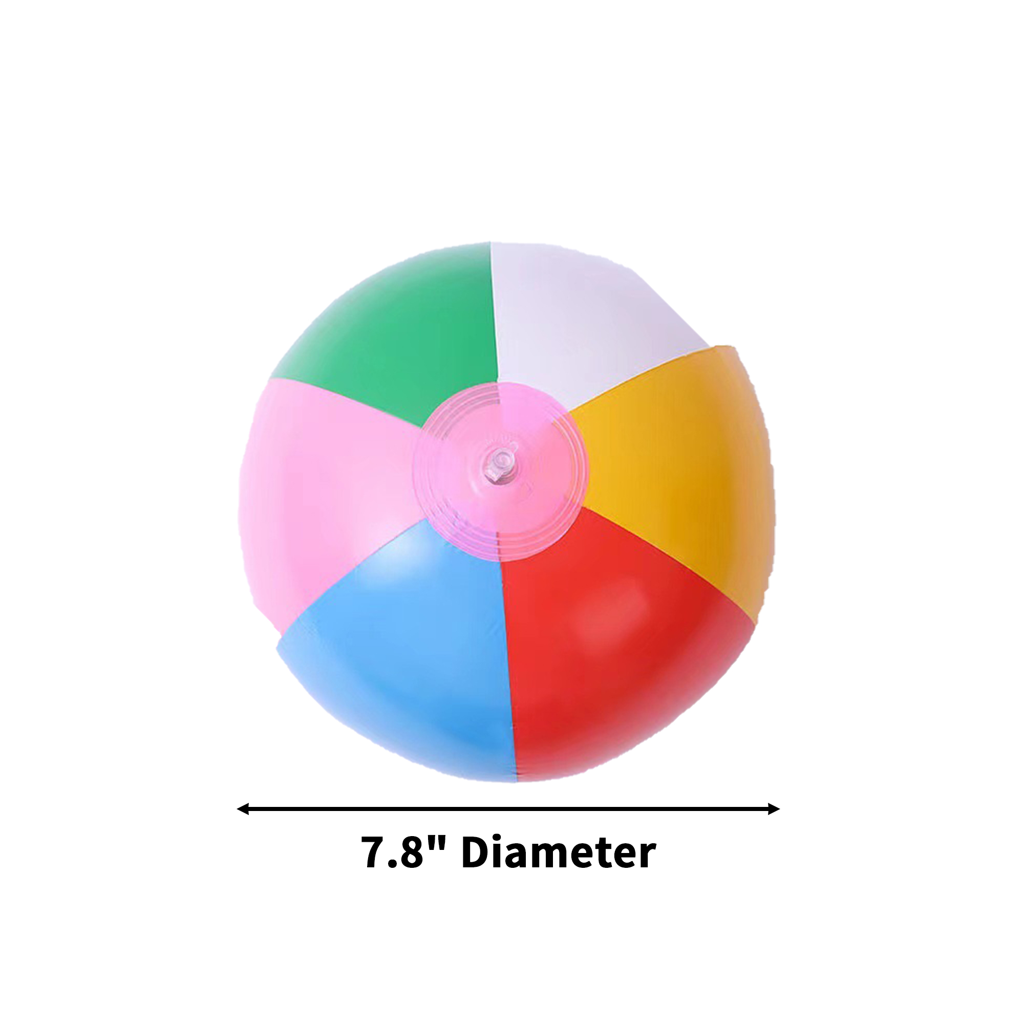 Rainbow PVC Pool Play Sphere 7.8" 2