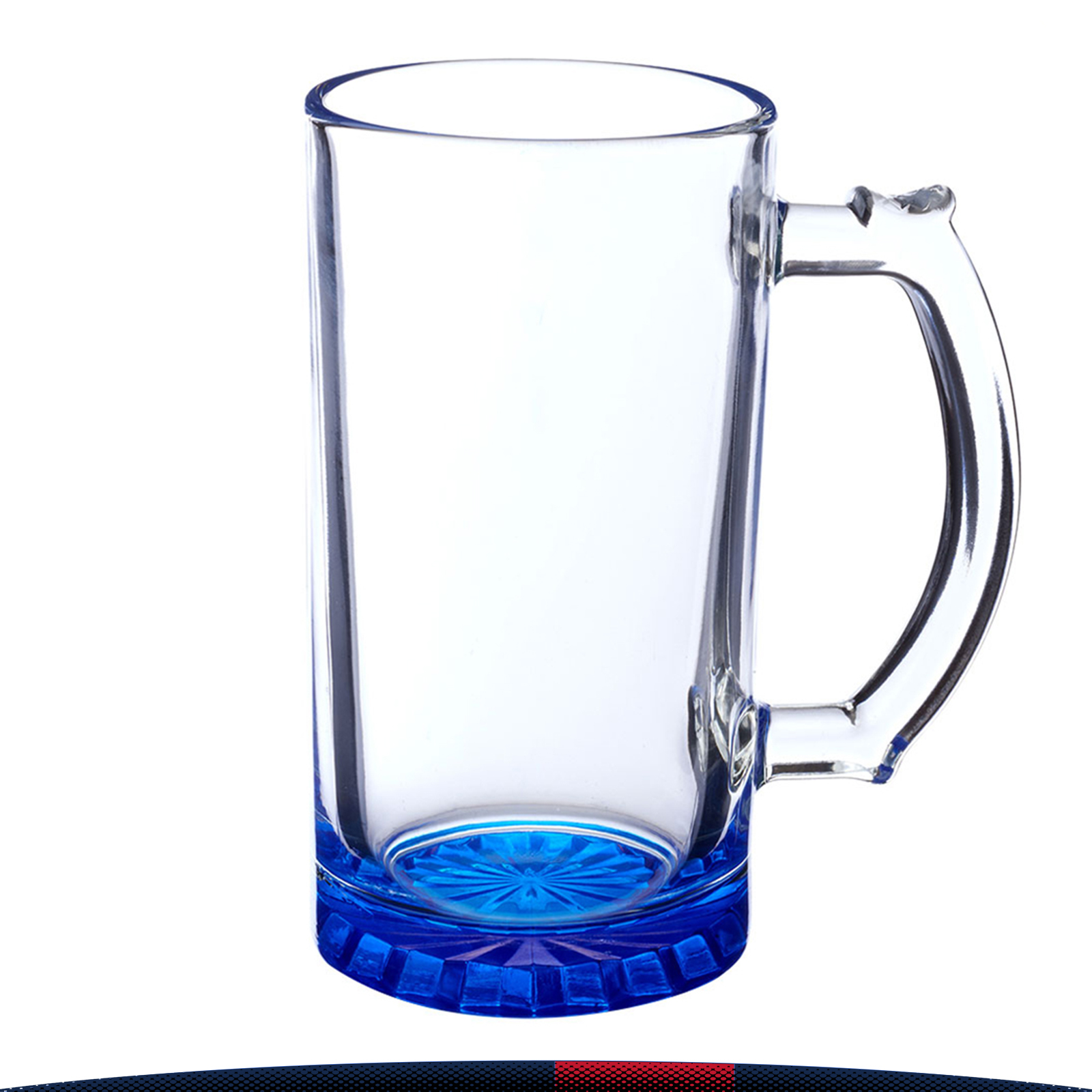 16 oz. Multicolored Bottom Beer Glasses 10