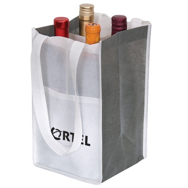 Non Woven Four Bottle Wine Bag 2