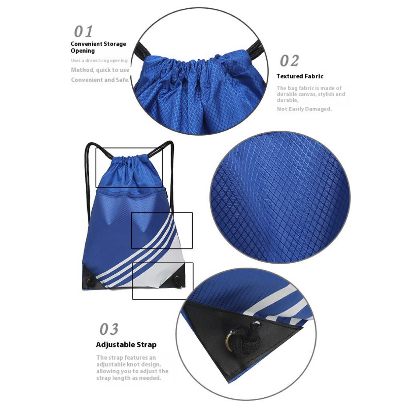 MOQ 10pcs Waterproof drawstring backpack 4
