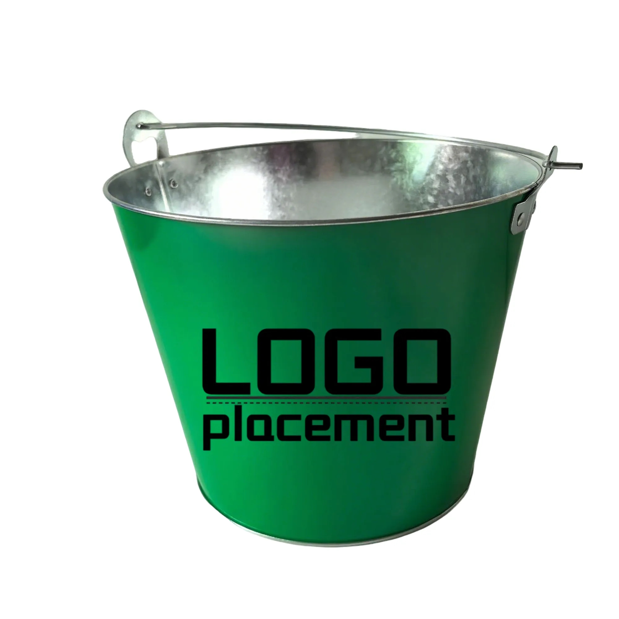 Custom 5 QT Galvanized Metal Ice Bucket/ Beer 5