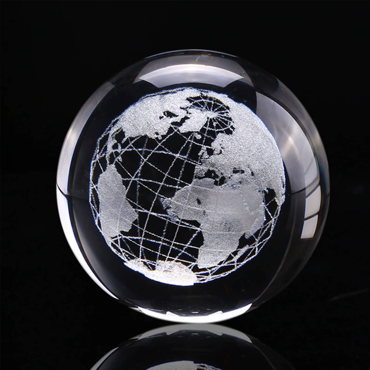 Illuminated Crystal Ball Ornament 6