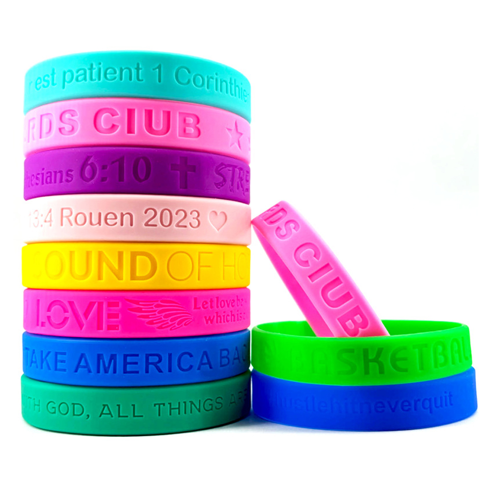 Debossed Silicone Wristband 2