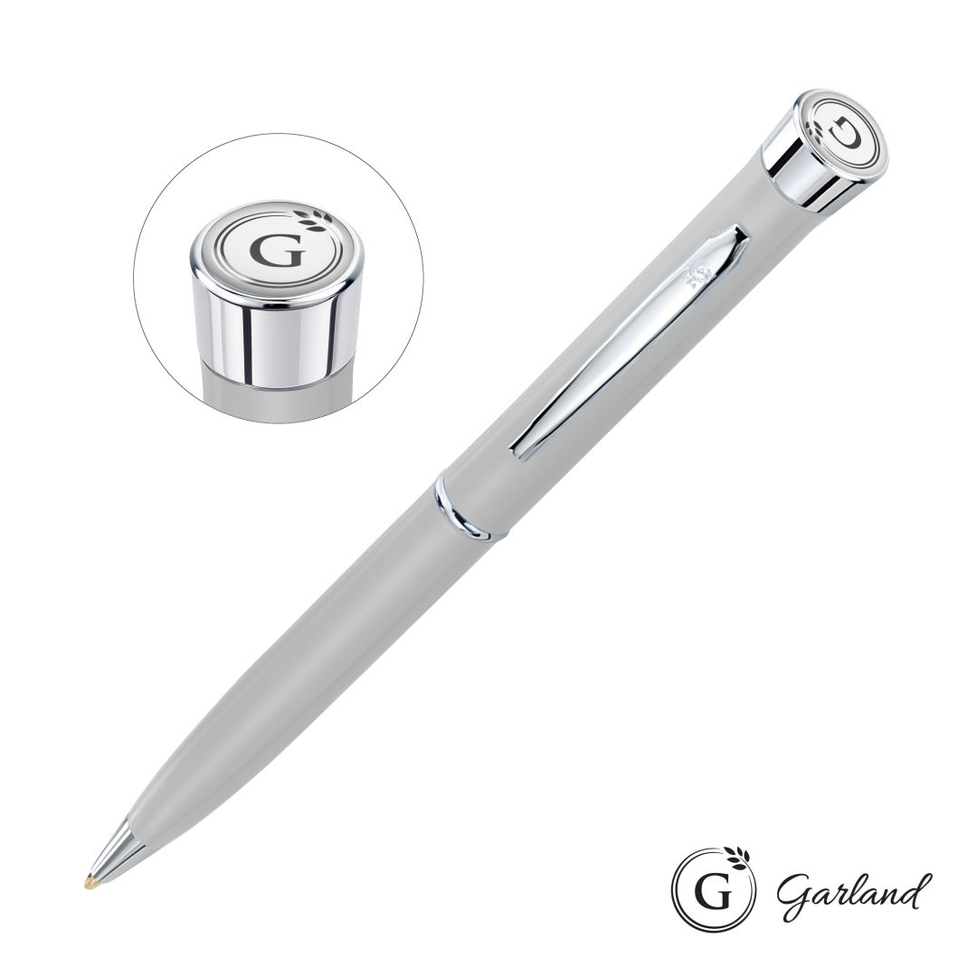 Garland® Color Matte Twist Ballpoint Pen - Chrome 12