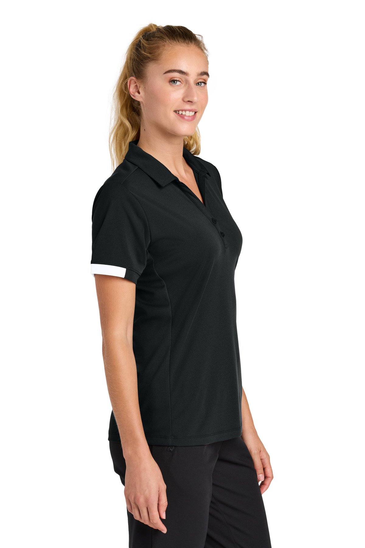 Sport-Tek Women's Club Colorblock Polo LST444 7