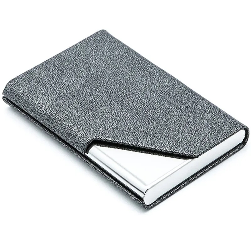 Stainless Steel PU Business Card Case 7