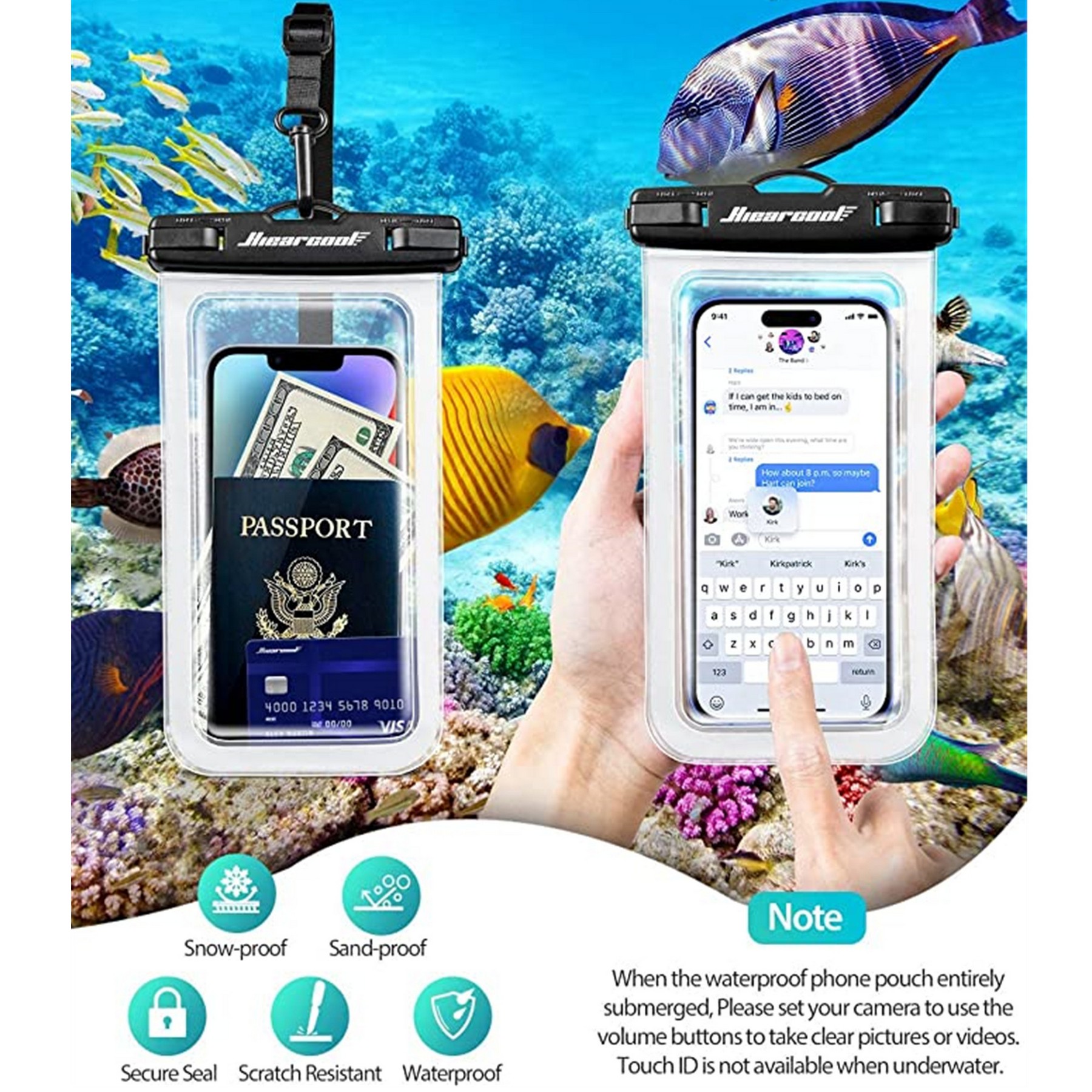 Waterproof Phone Bag With Touch Screen 2