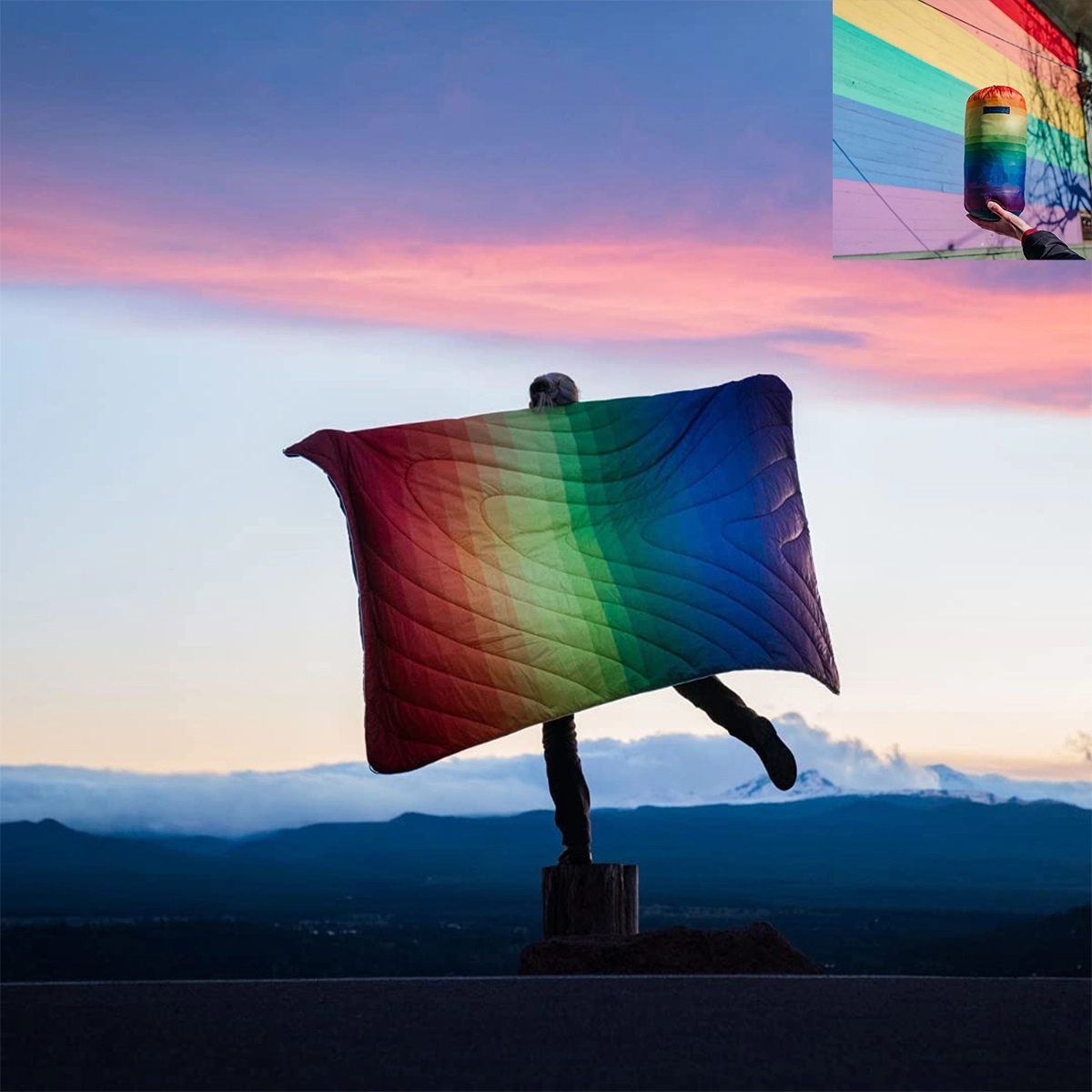 Printed Outdoor Camping Blanket for Traveling 2