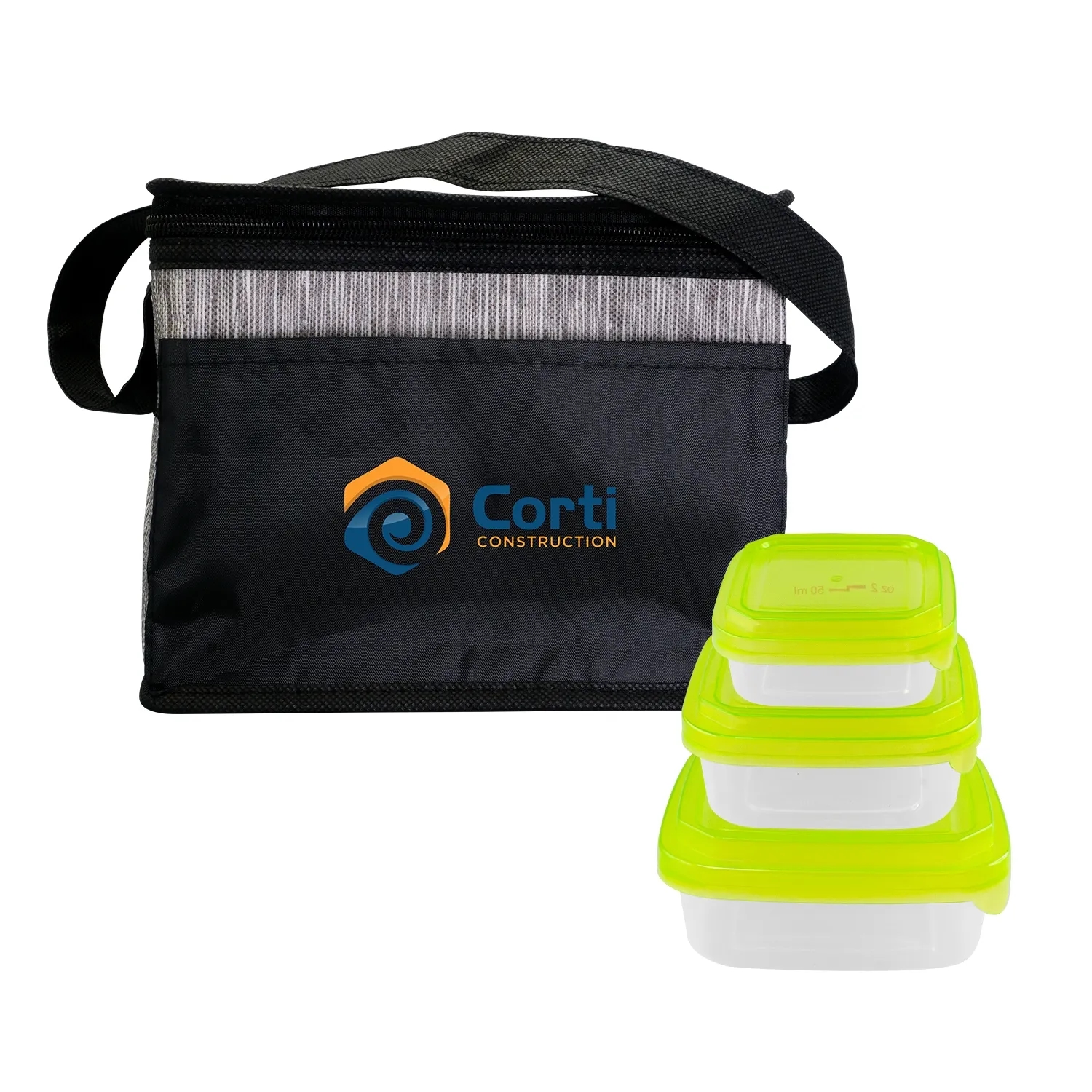 Black Graph Portion Control Lunch Set 12