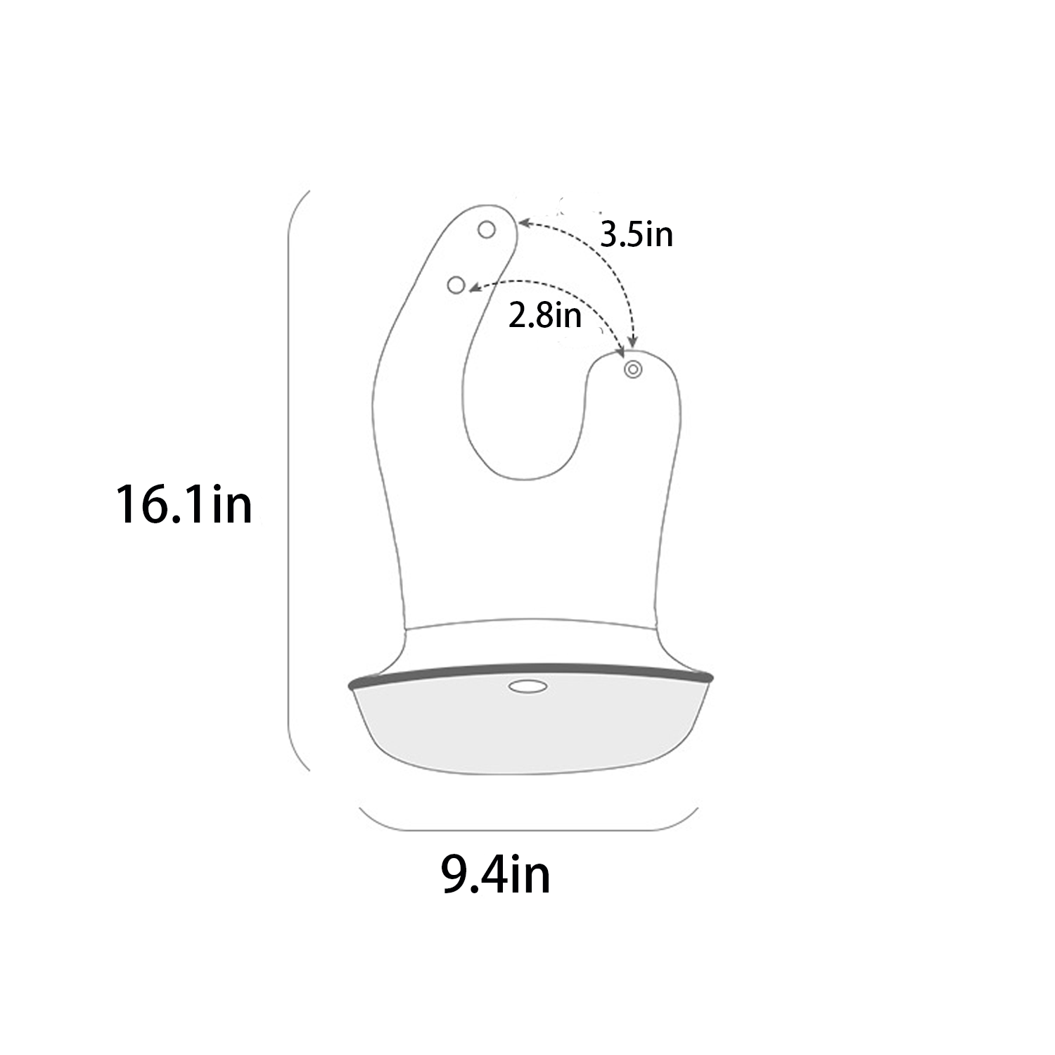Portable waterproof bib for babies 2