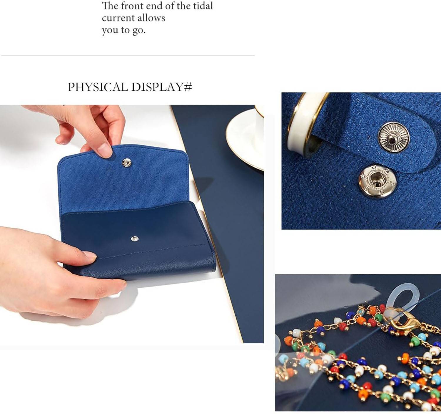 Portable PU Leather Travel Jewelry Roll Organizer 12