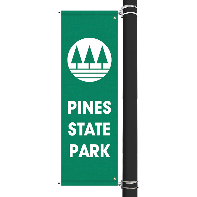 72" x 22" Custom Sunbrella™ Avenue Banner-1 Color Imprint 7