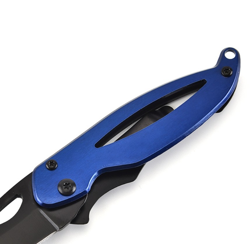 Stainless Steel Folding Pocket Knife with Strap Hole 1