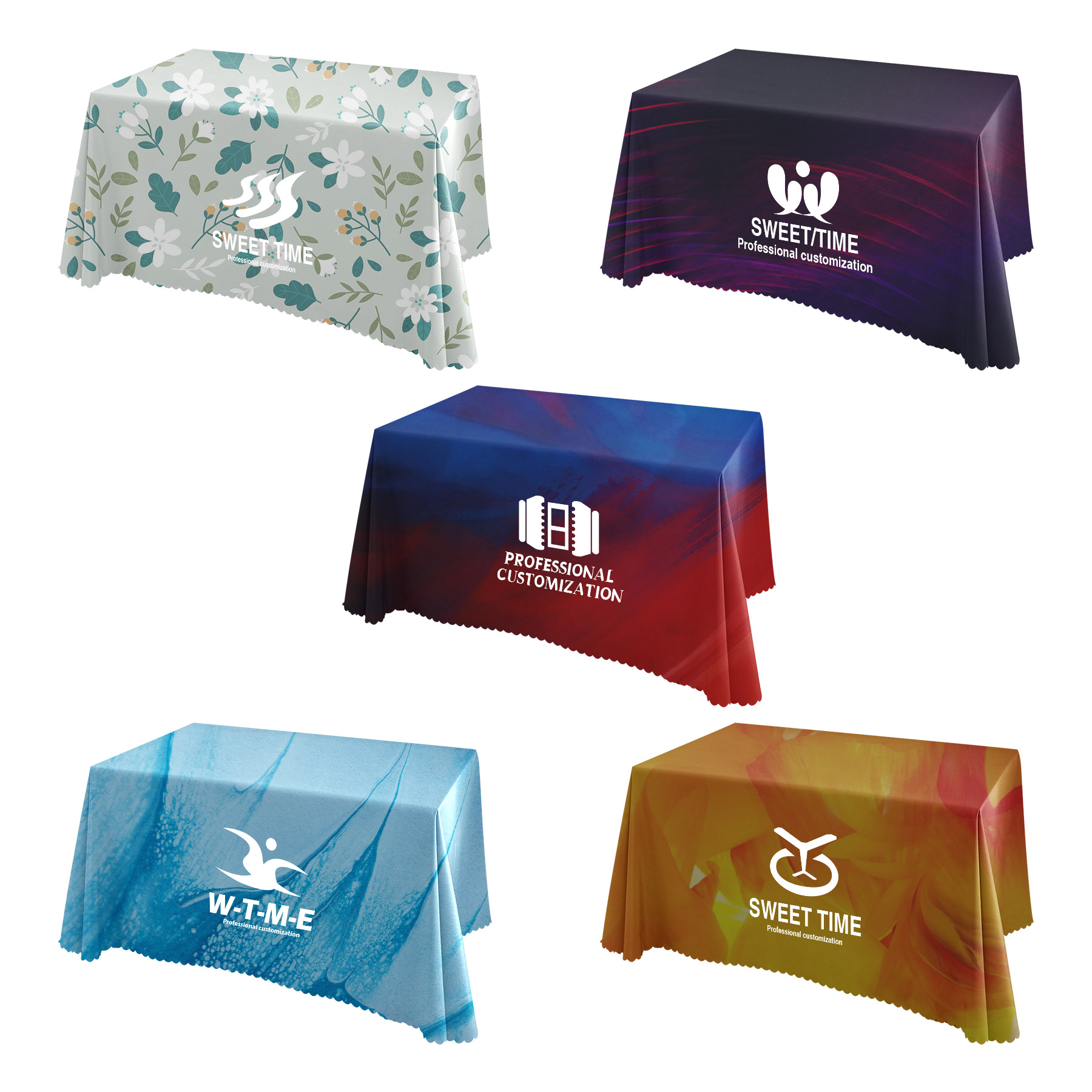 6' Standard Flame Retardant Table Cover 1