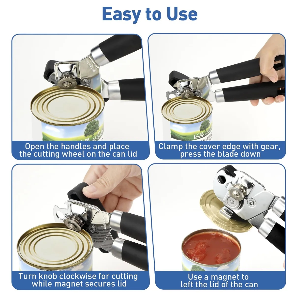 Stainless Steel  Handheld Strong Heavy Duty Can Opener 5