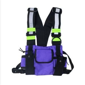 Adjustable Reflective Chest Rig Bag 10