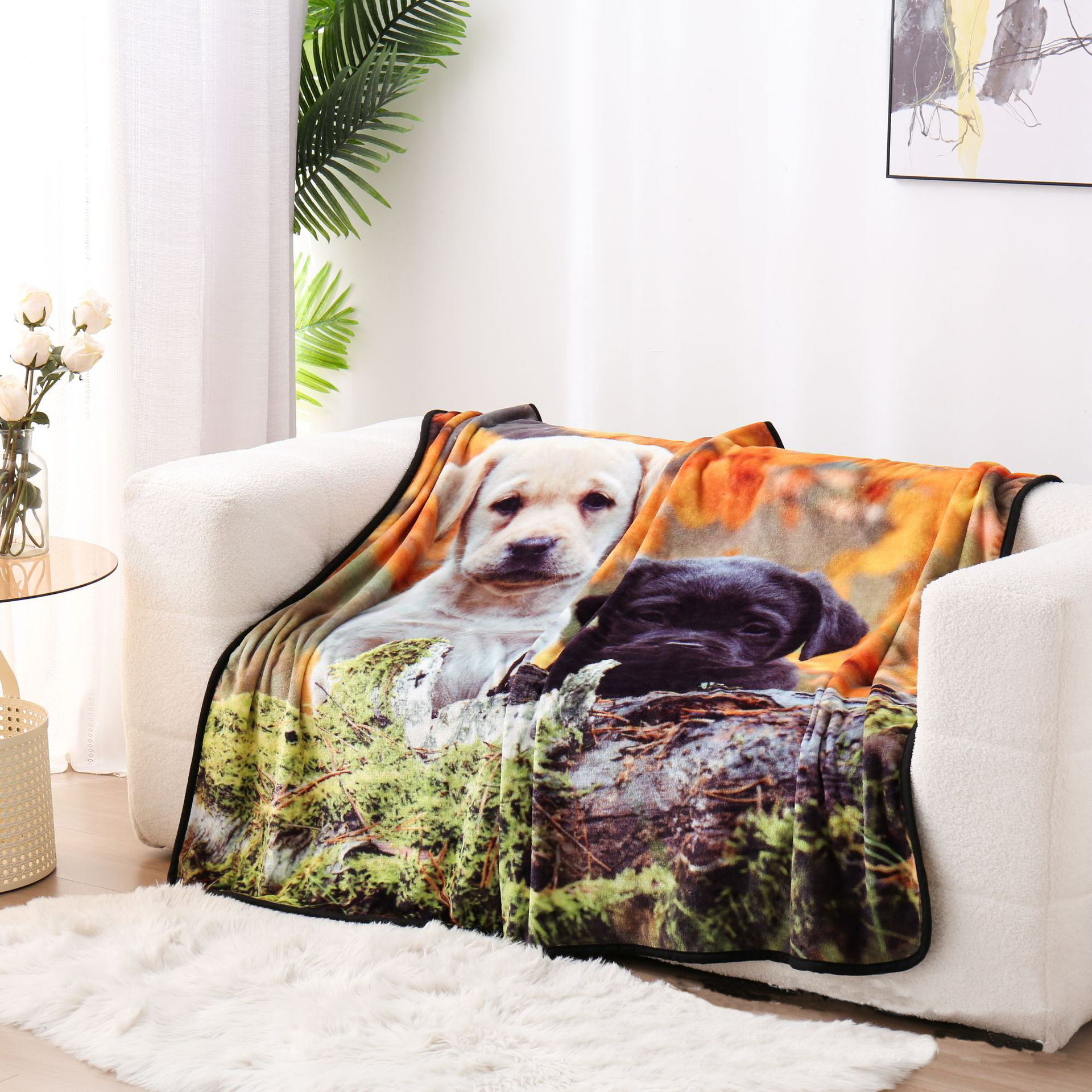Sublimation Print Throw Blanket 50x60 Inches 3