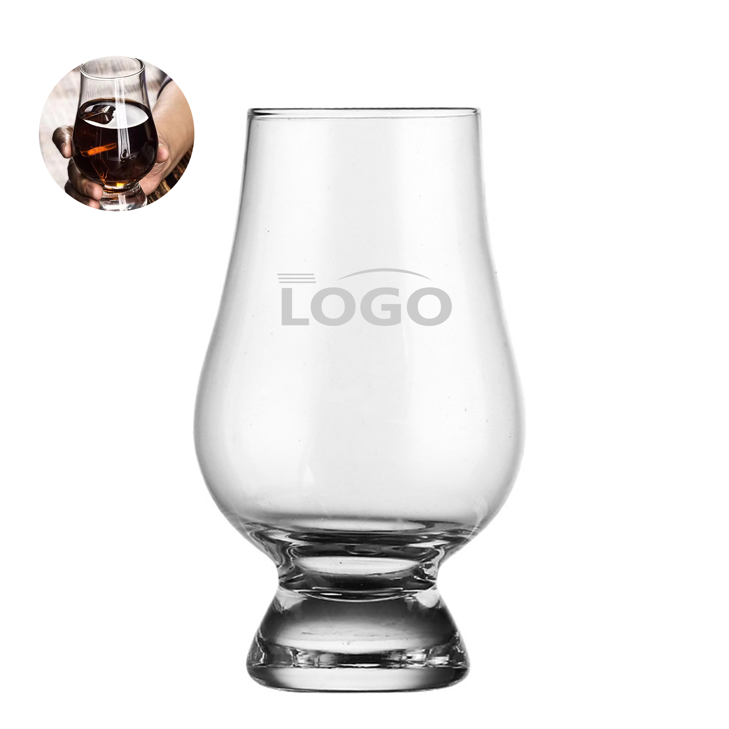 Whiskey Tasting Glass ?C Tulip Shape for Better Scent 1