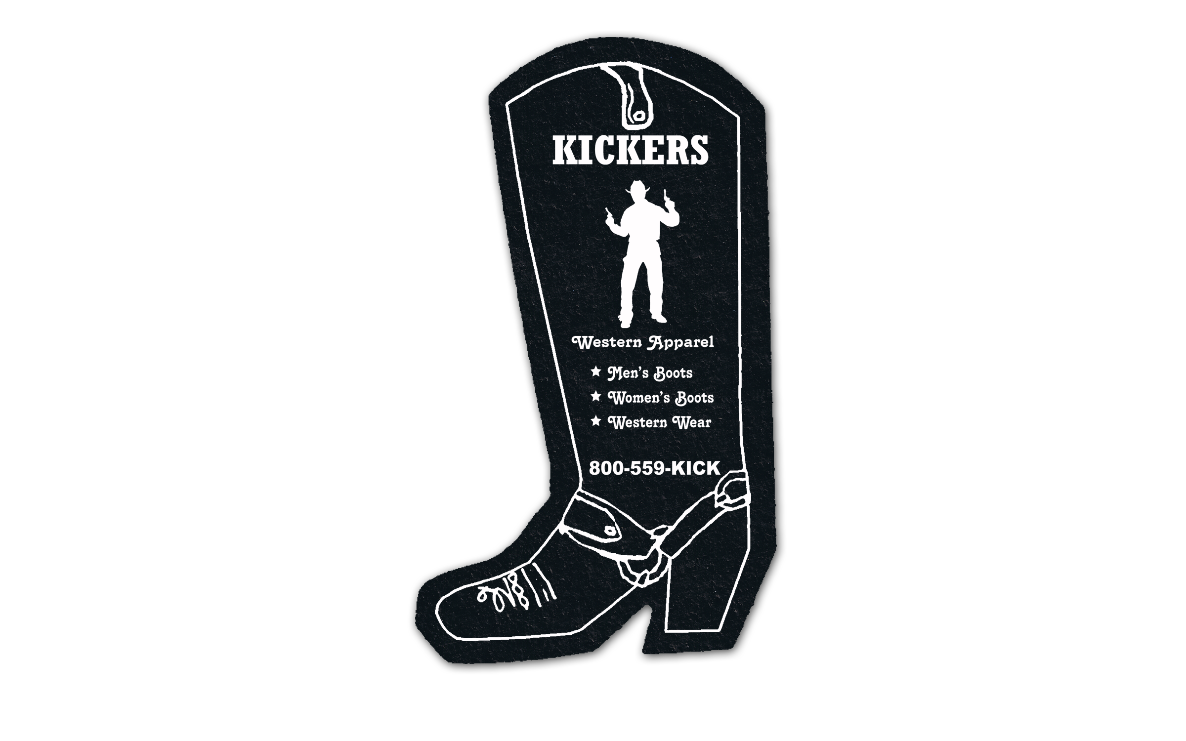 Cowboy Boot Recycled Rubber Jar Opener 4