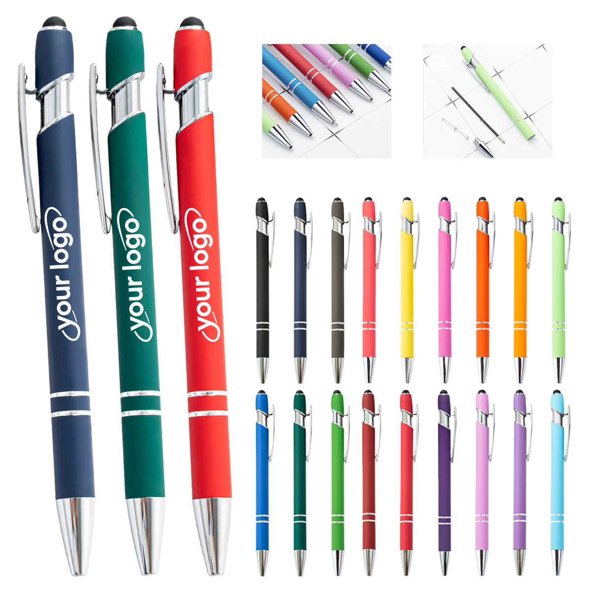 2-in-1 Metal Durable Ballpoint Pen 2