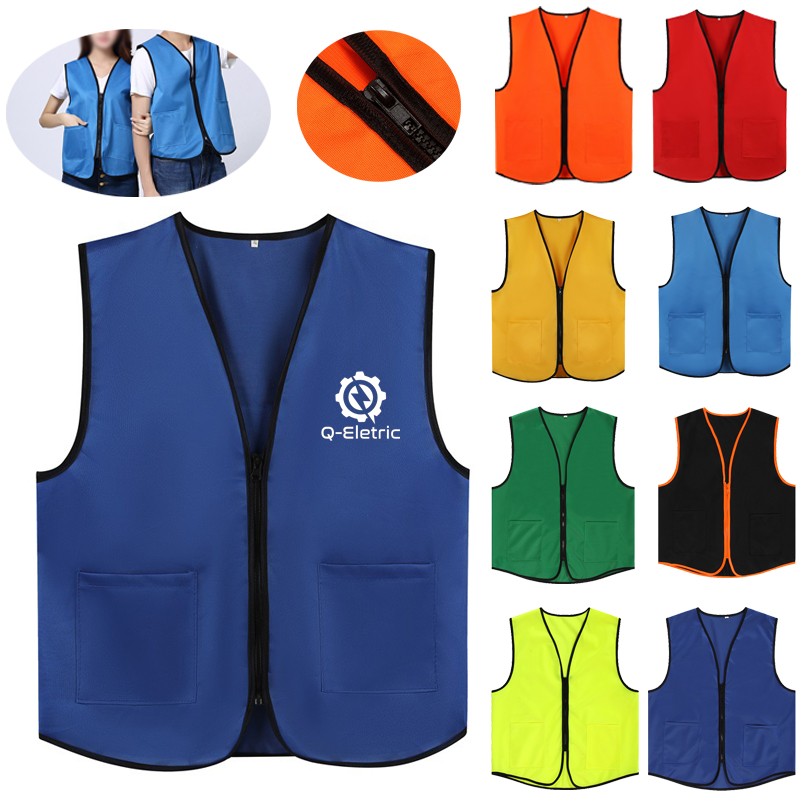 2 Pocket Uniform Volunteer Vest With Zipper 1