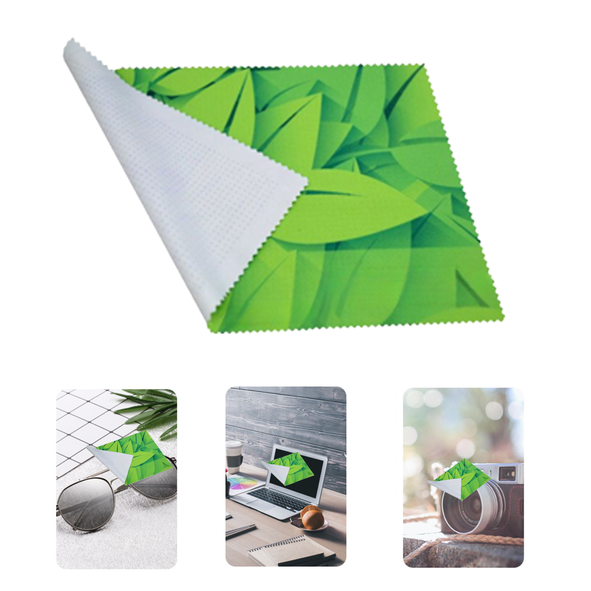 7 X 8'' Microfiber Eyeglass Clean Cloth Mouse Pad 2