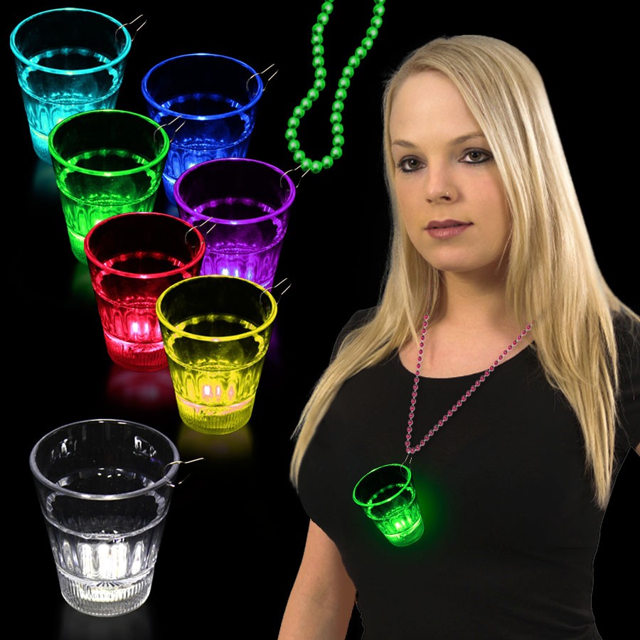 Lite-up Rainbow LED Glow Light Up Shot Glass with J Hook 3