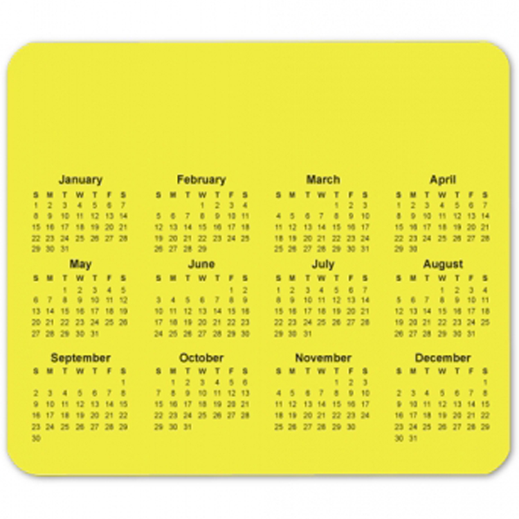 2026 Custom Horizontal Calendar Mouse Pad 6