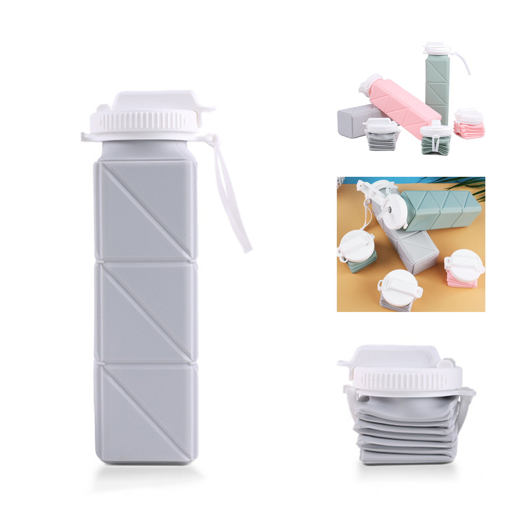 620ml Foldable Silicone Water Bottle 3