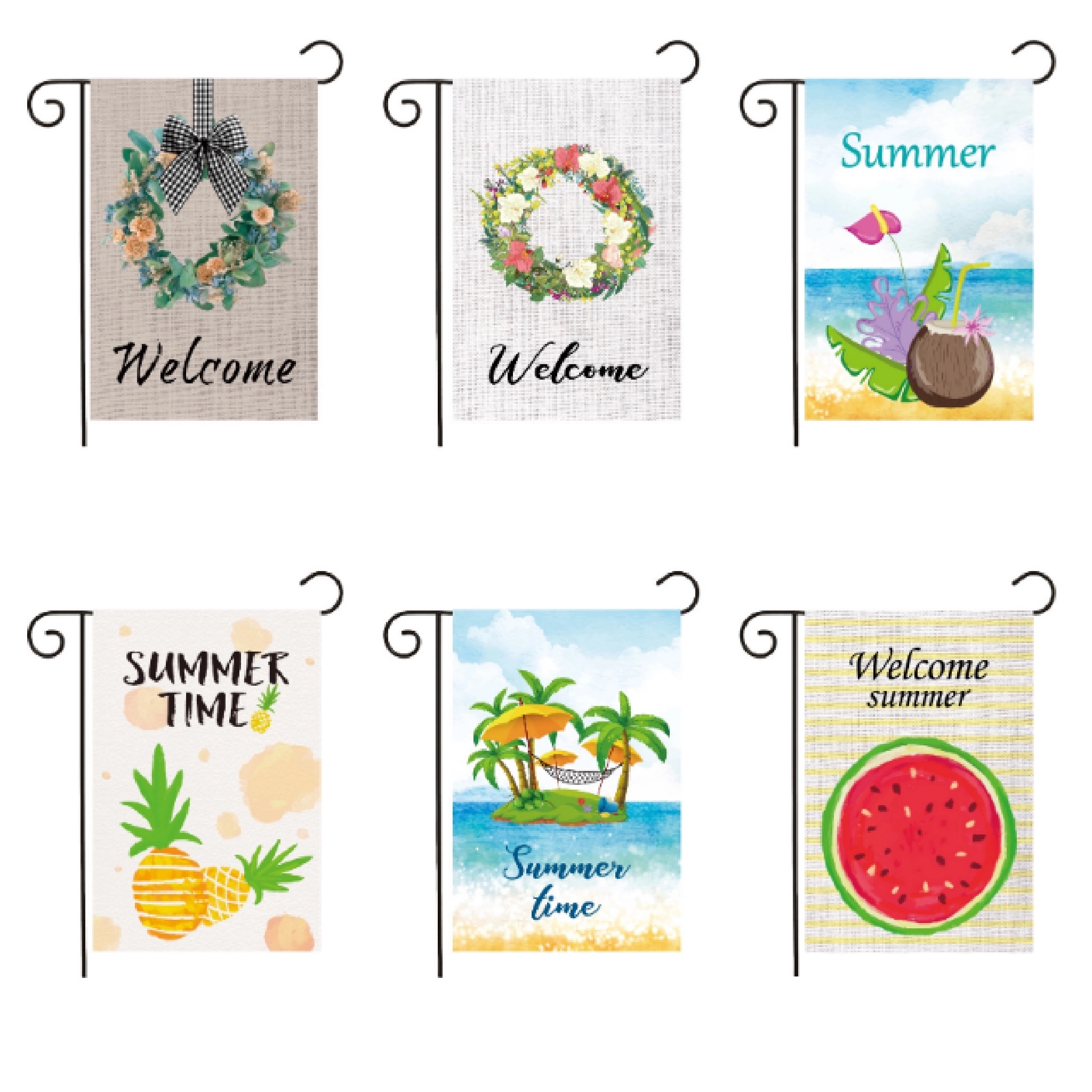 Custom Hanging Flag MOQ 50PCS 2