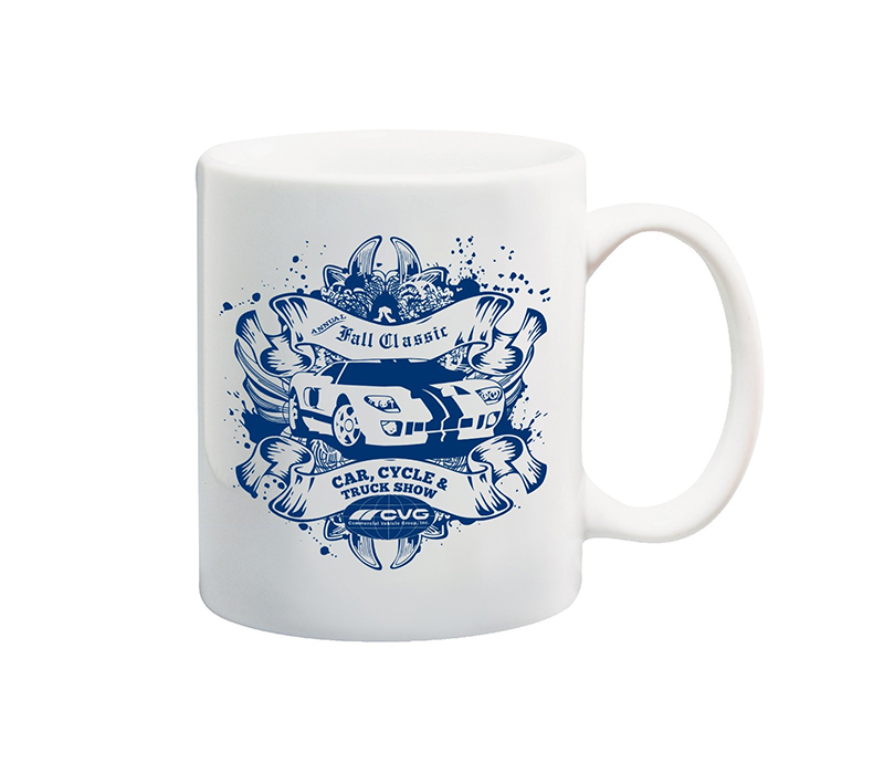 White Ceramic Mug, 11 oz. 1