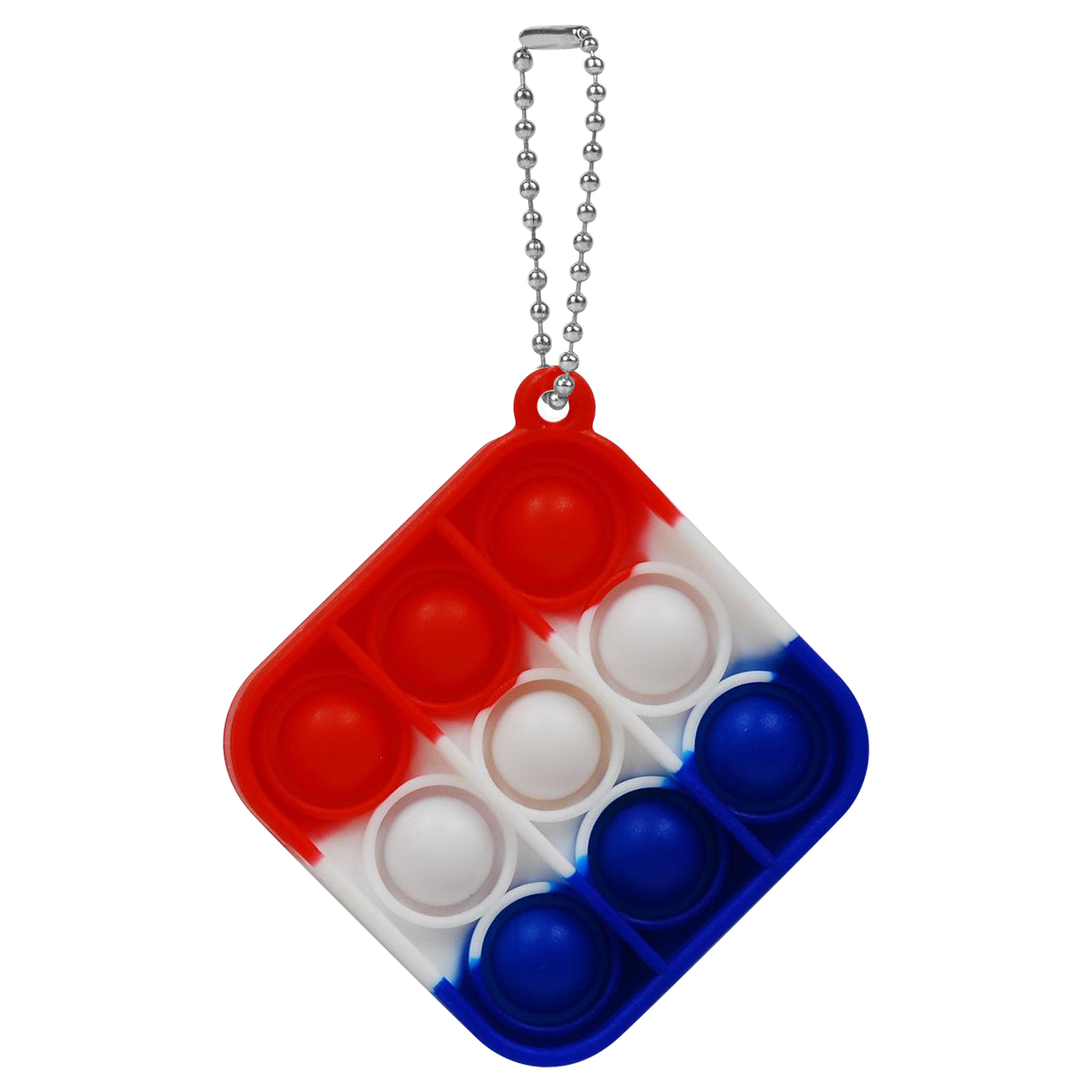 Round Mini Push Bubble Stress Relief Toy Keychain 18
