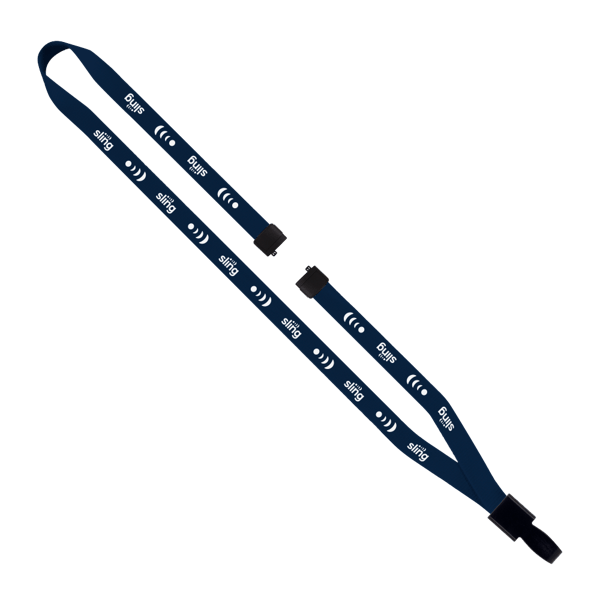 1/2" Polyester Lanyard with Non-Swivel Plastic Hook 7