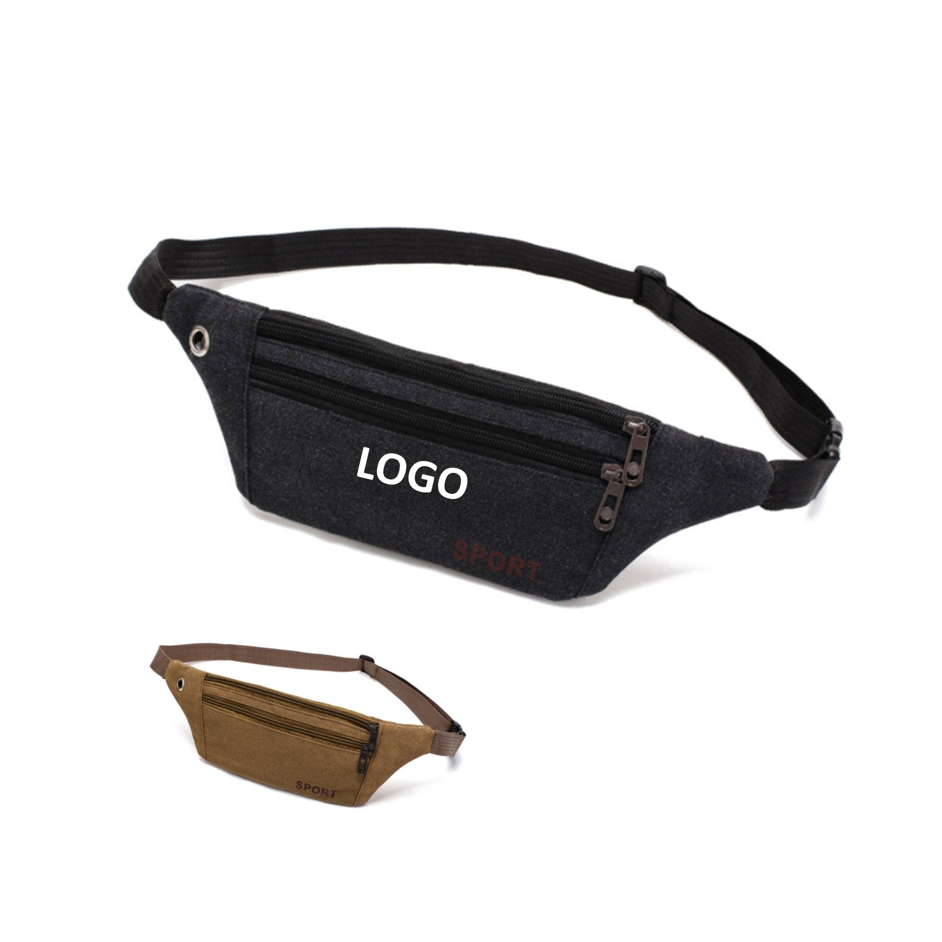 Waterproof Canvas Fanny Pack Waist Belt 1