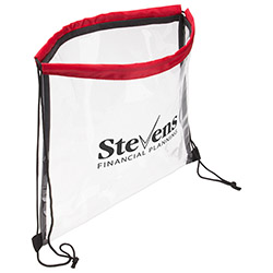 Clear Vinyl Bag with Drawstring 23