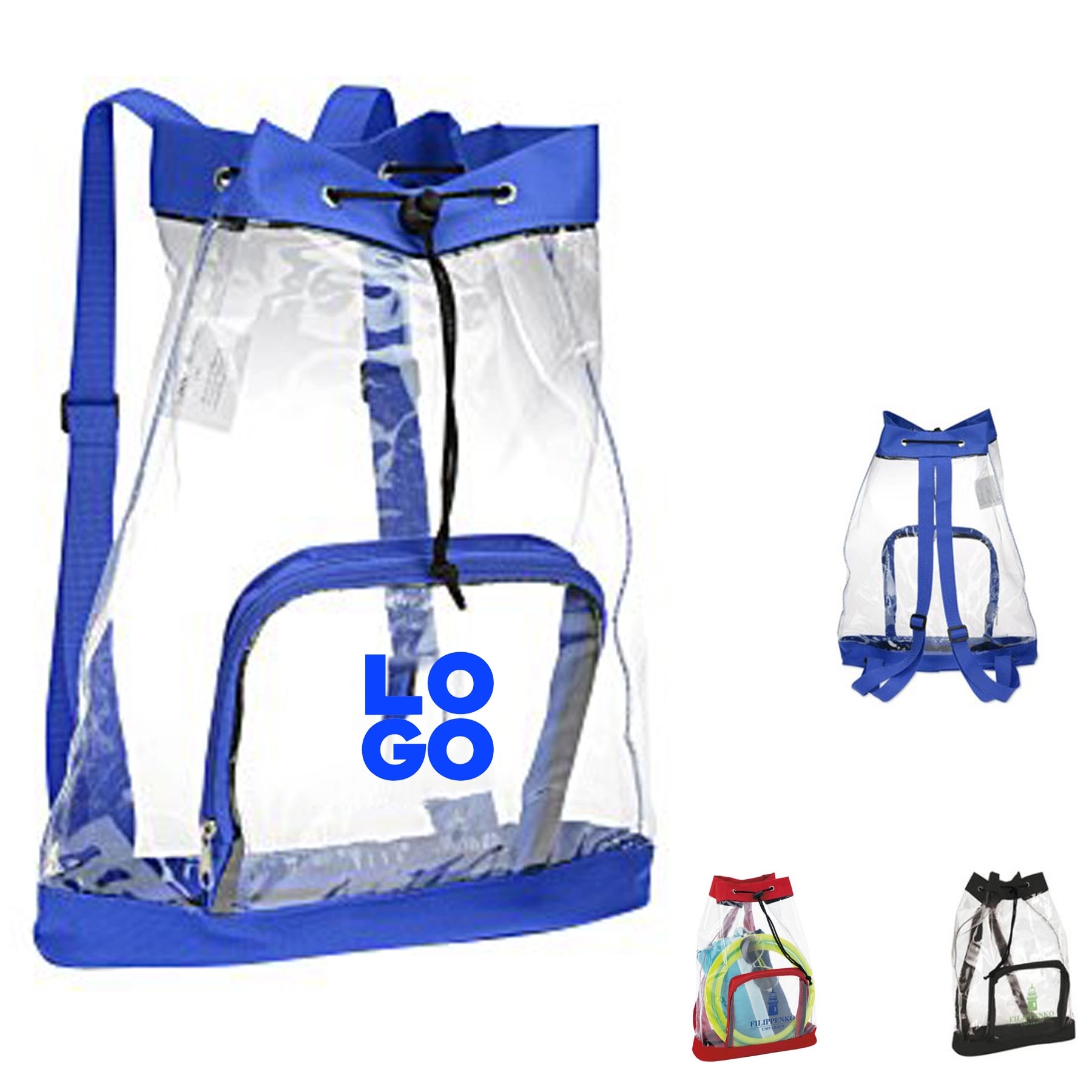 Clear Cinch Backpack 2