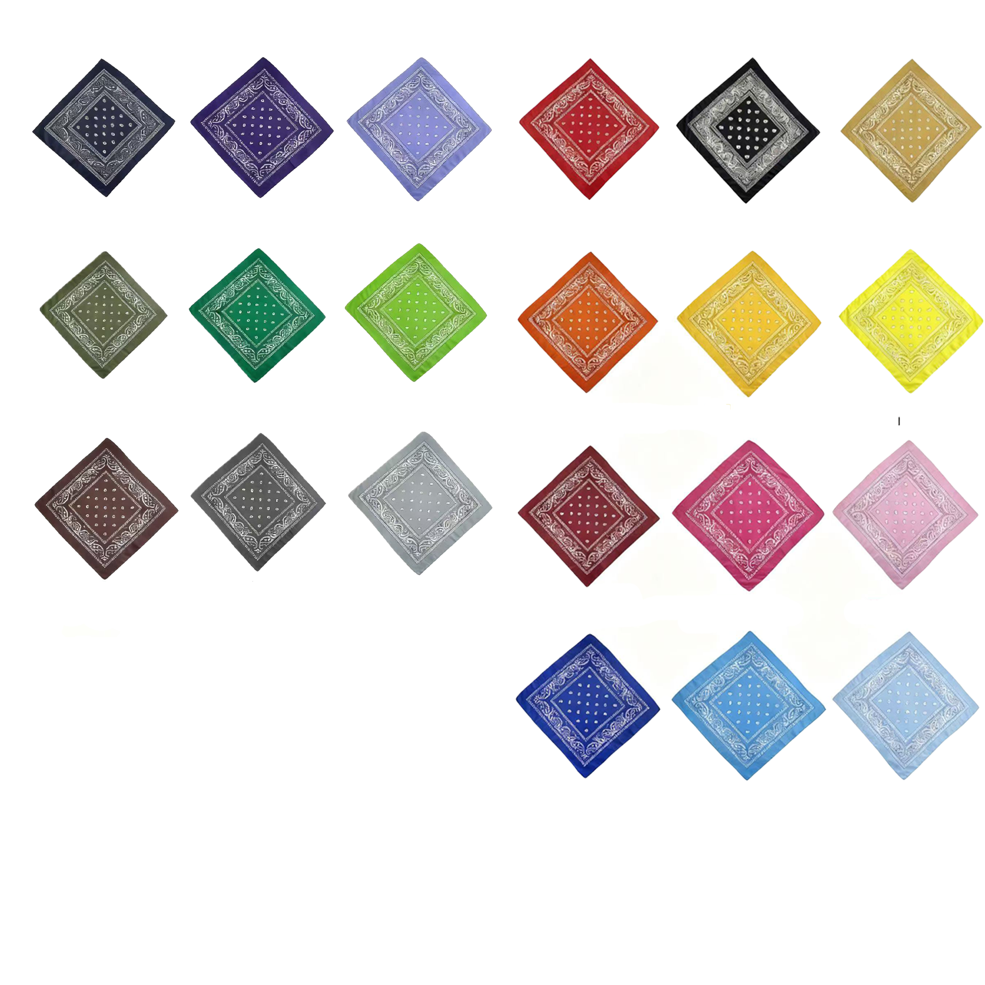 22" Adult Square Bandana 1