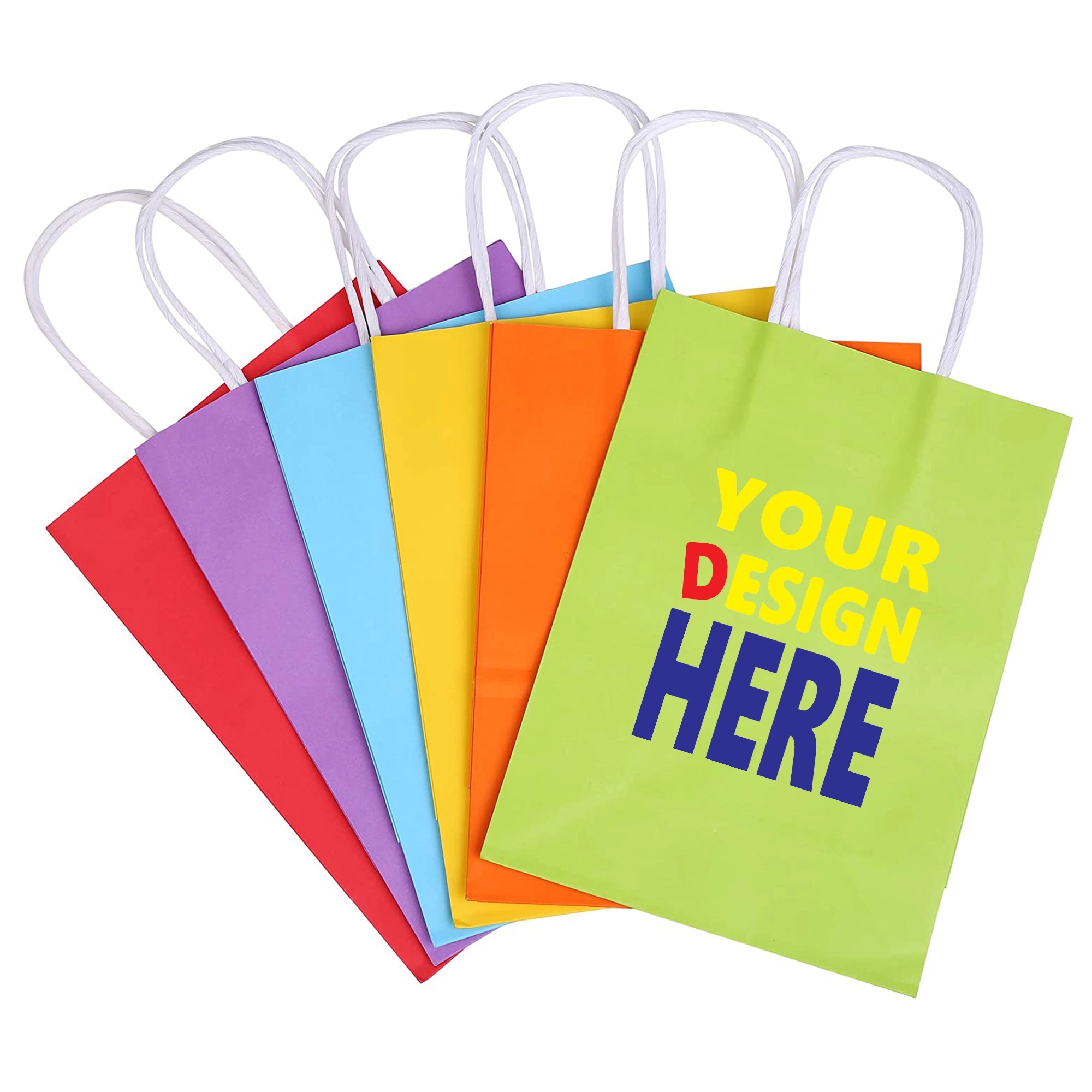 Full Color Kraft Party Portable Gift Bags 1