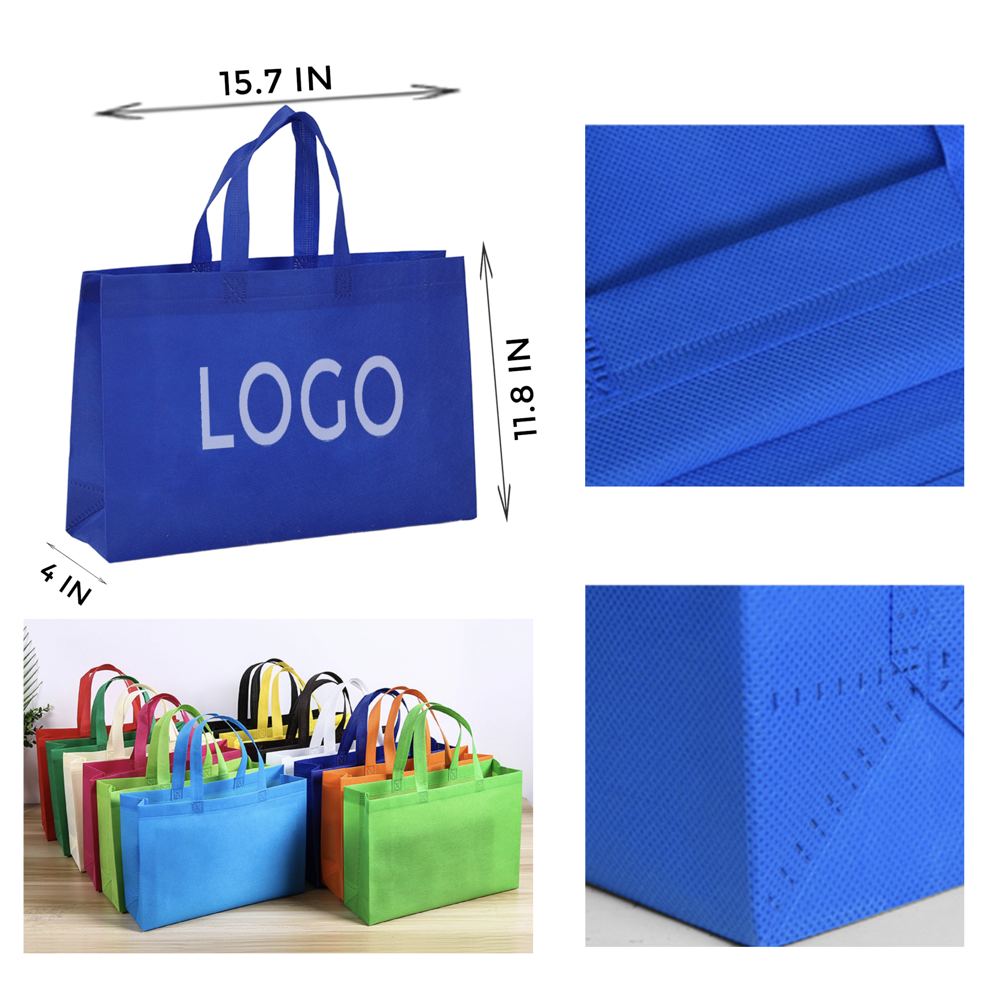 MOQ 10 PCS Durable Horizontal Non - Woven Bag 2