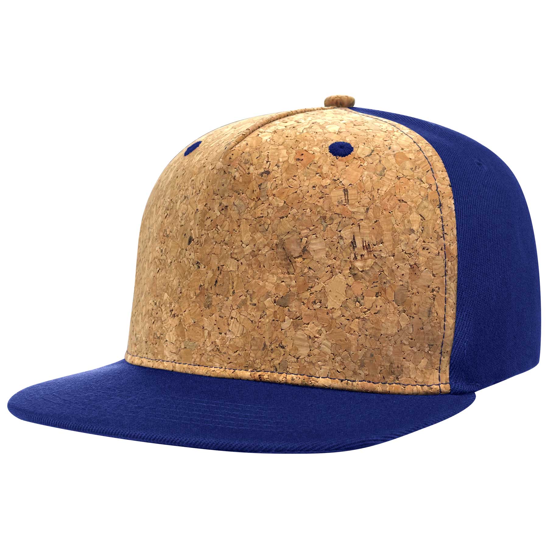 Cotton Flat Visor Adjustable Snapback Cork Caps 22
