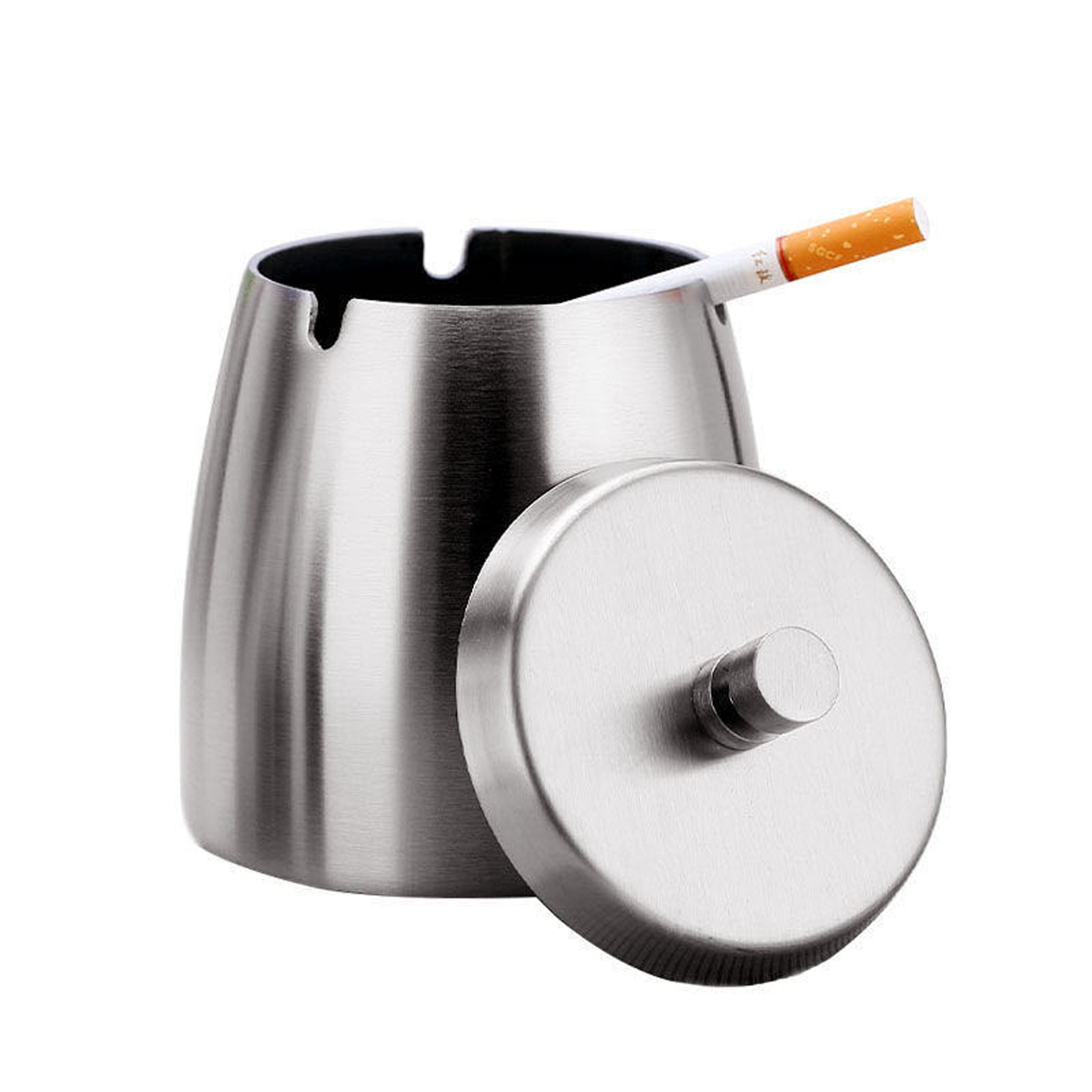 Windproof Smokeless Stainless Steel Ashtray 1