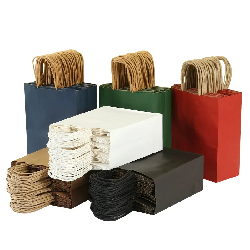 Coloured Kraft Paper Tote Bag 2