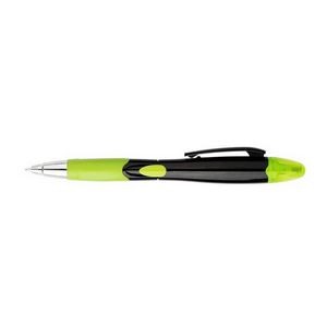 Silver Barrel Pen With Highlighter 4