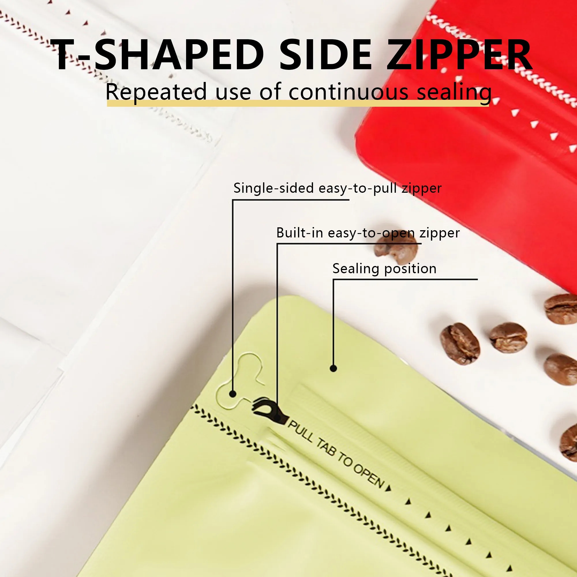 Self Sealing Coffee Bag With Degassing Valve 6