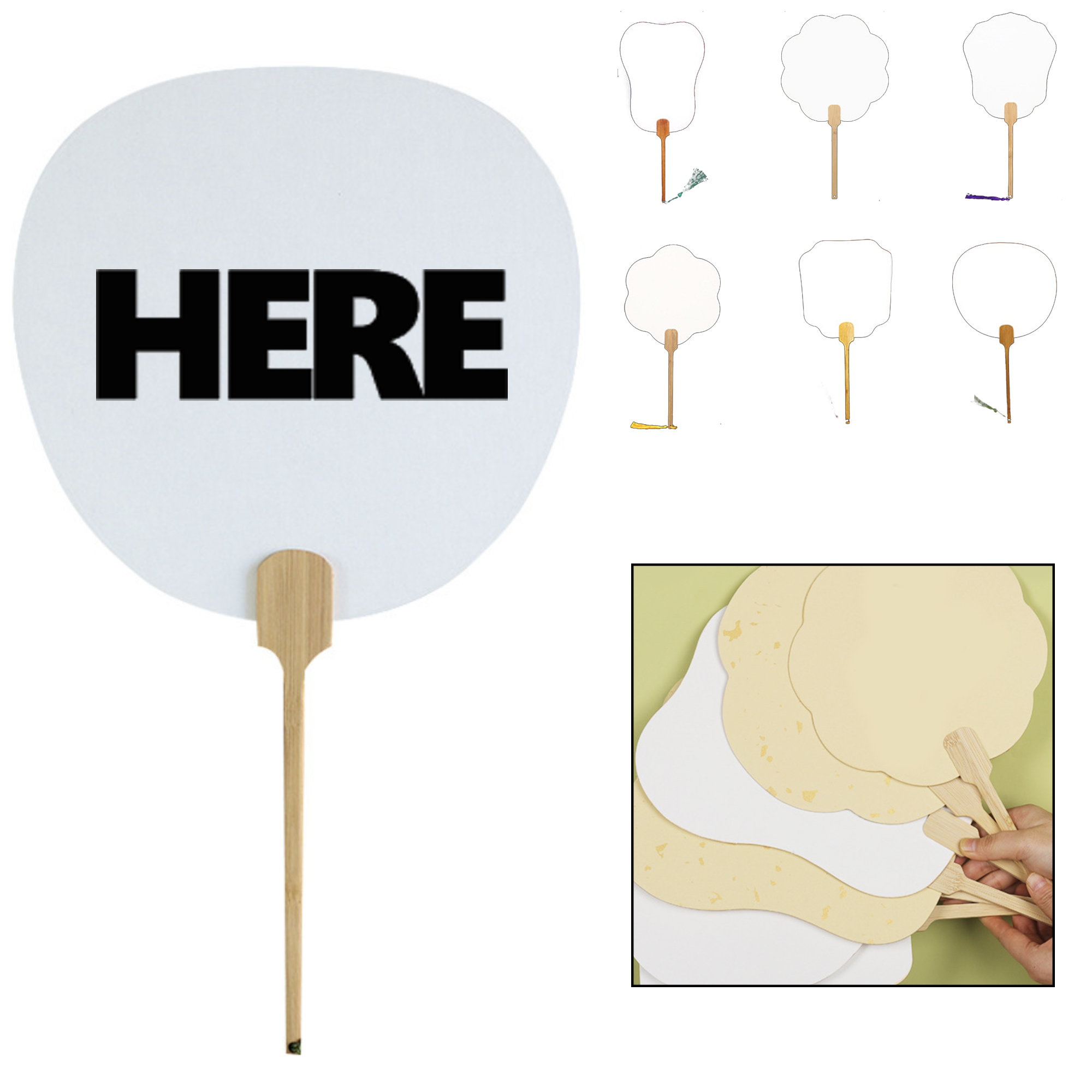 Durable Two-Sided Hand Fan 3