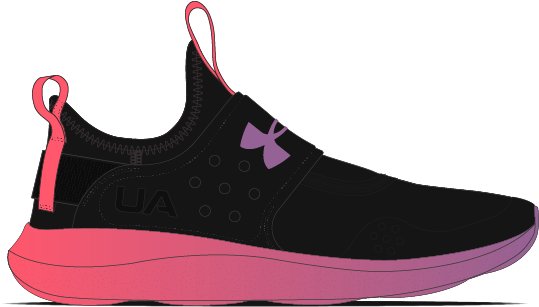 UA Runplay Fade Girls' Pre-School Running Shoes 4