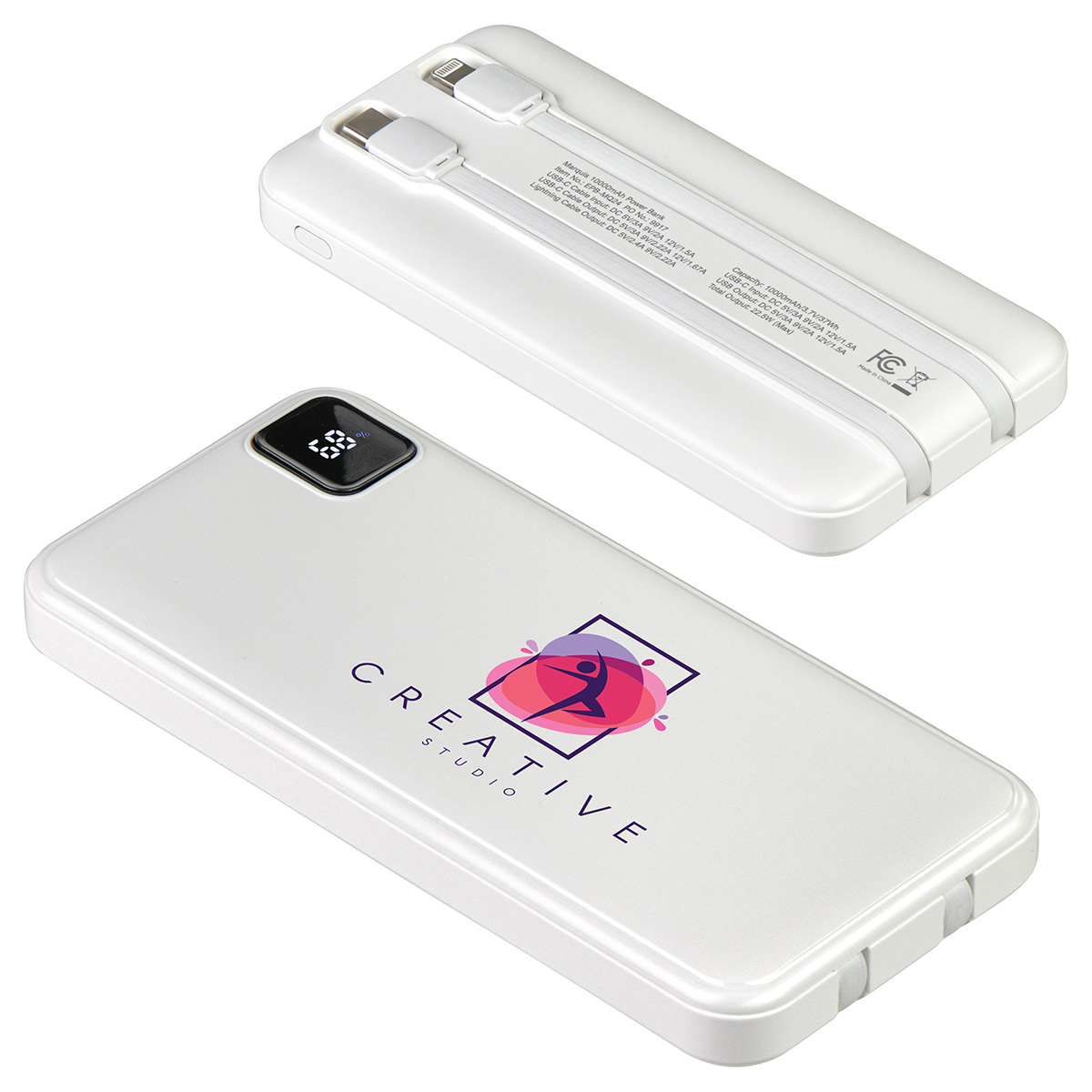 Marquis 10000mAh 20W PD Power Bank with Built-In Cables 3