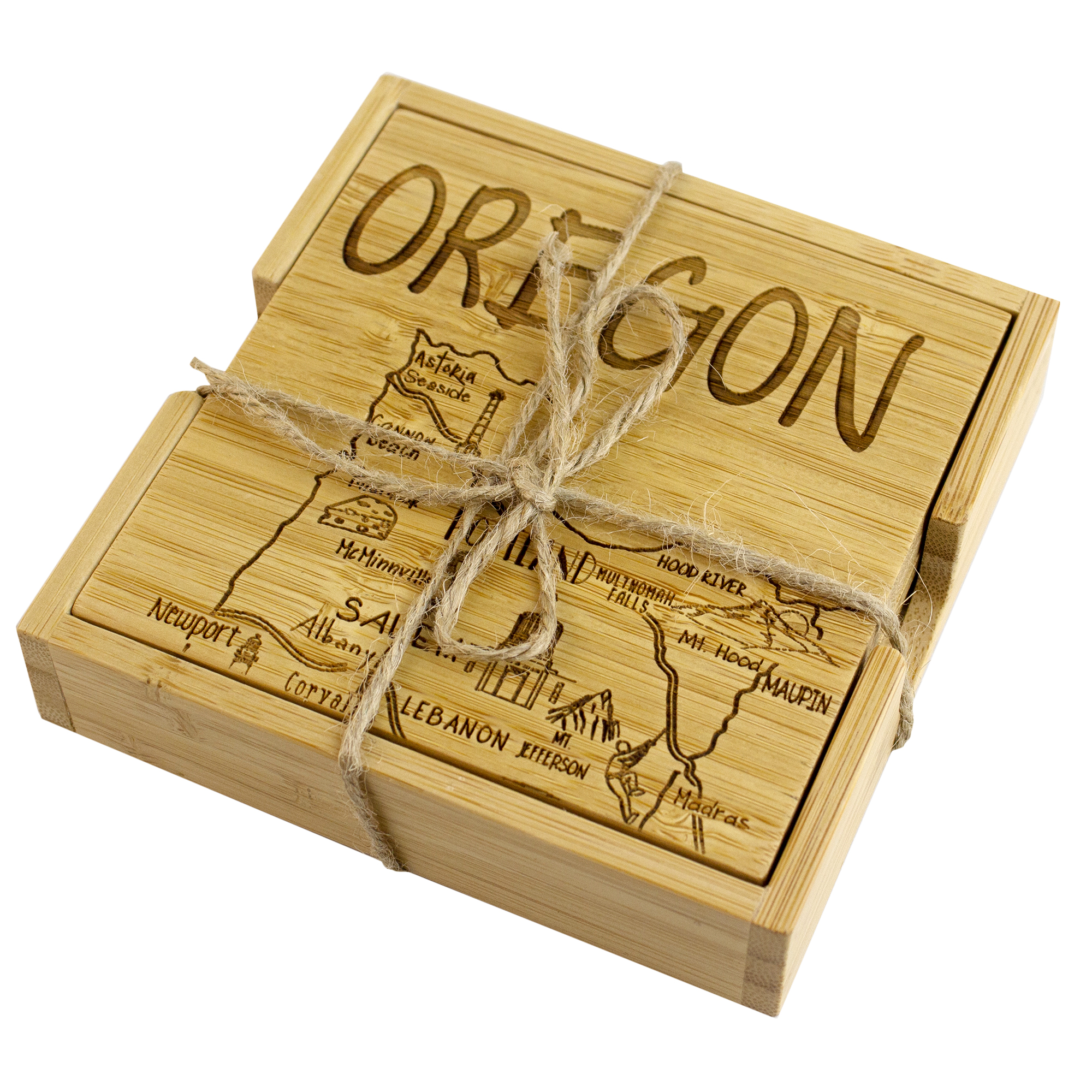 Oregon Puzzle Coaster Set 4