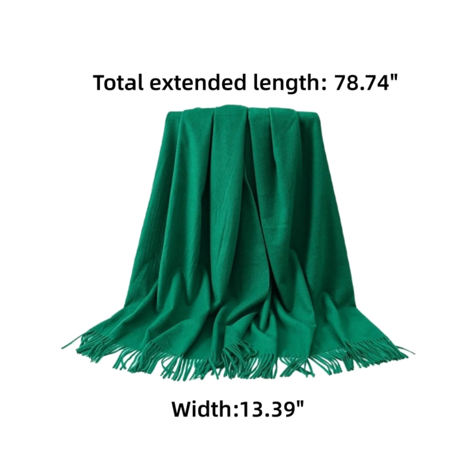 Warm Soft Wool Solid Knit Scarf Winter Scarf 10